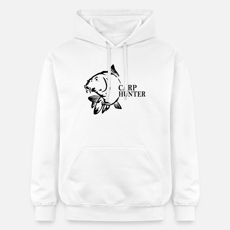 Chasseur de carpes - Sweat à capuche Softstyle® Gildan Unisexe - blanc