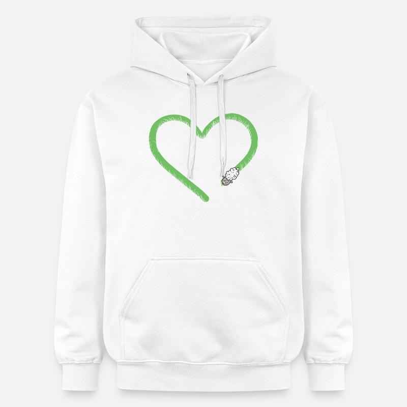 Heart Sheep I Sheep Comic - Sweat à capuche Softstyle® Gildan Unisexe - blanc