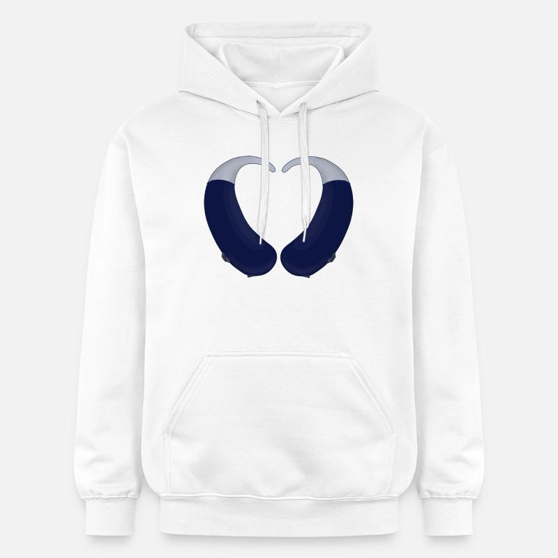 Aides cardiaques et auditives - Sweat à capuche Softstyle® Gildan Unisexe - blanc
