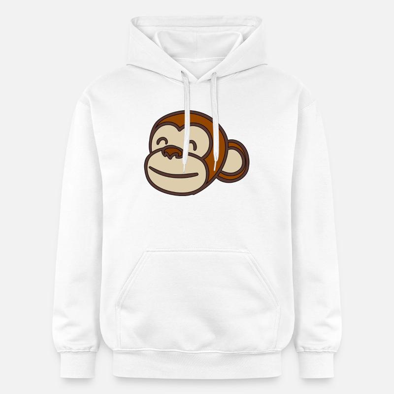 Tête de singe - Sweat à capuche Softstyle® Gildan Unisexe - blanc