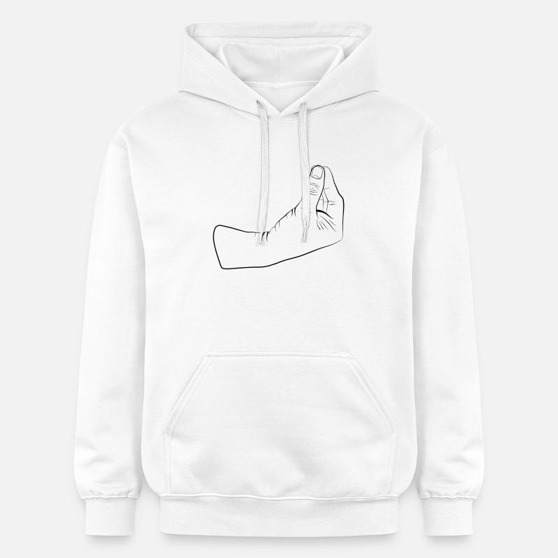 Qu’est-ce que tu veux geste - Sweat à capuche Softstyle® Gildan Unisexe - blanc