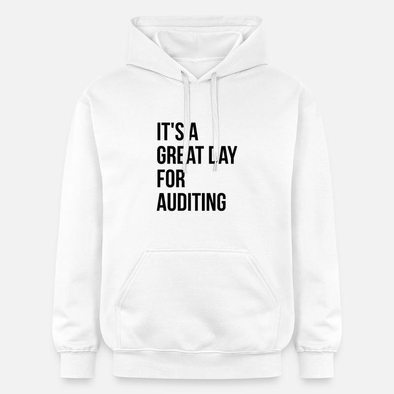 Audit - Sweat à capuche Softstyle® Gildan Unisexe - blanc
