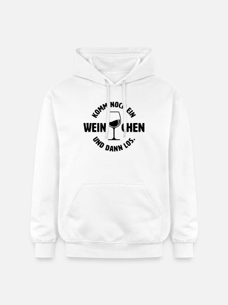 Noch ein Weinchen - Gildan Unisex Softstyle® Midweight Hoodie - Weiß
