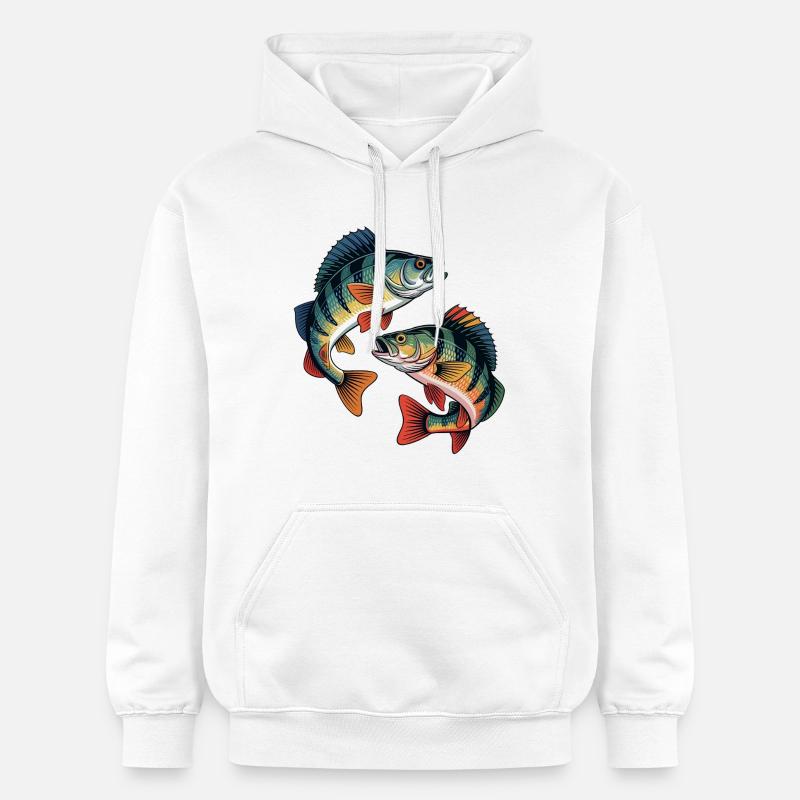 Deux perchoirs de saut - Sweat à capuche Softstyle® Gildan Unisexe - blanc