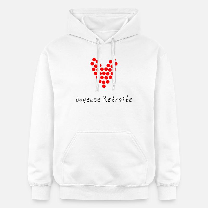 RETRAITE. RETRAITE. RETRAITEE. RETRAITE - Sweat à capuche Softstyle® Gildan Unisexe - blanc