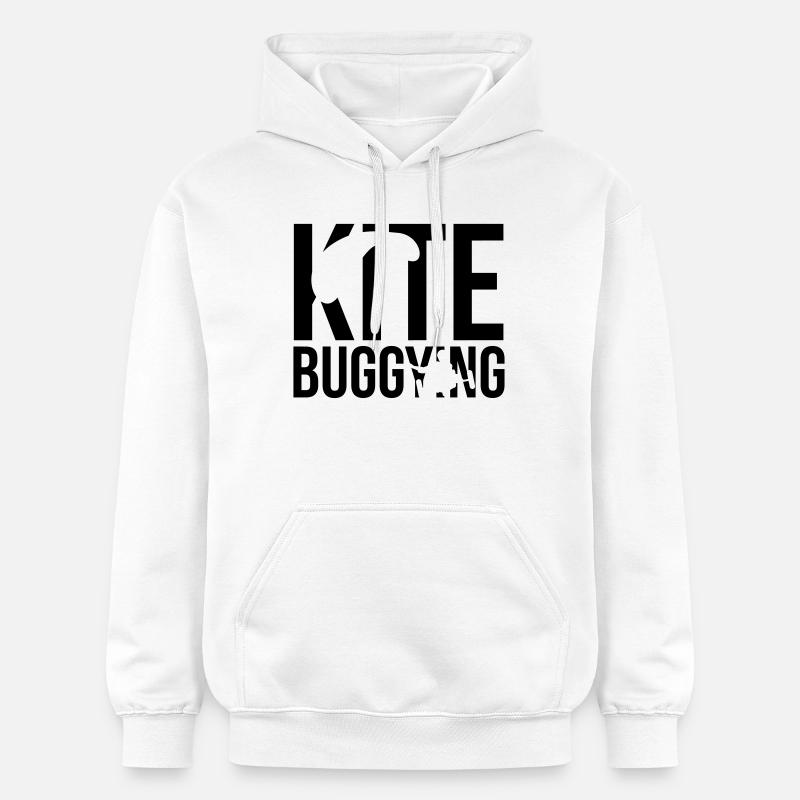 kitebuggying - Sweat à capuche Softstyle® Gildan Unisexe - blanc