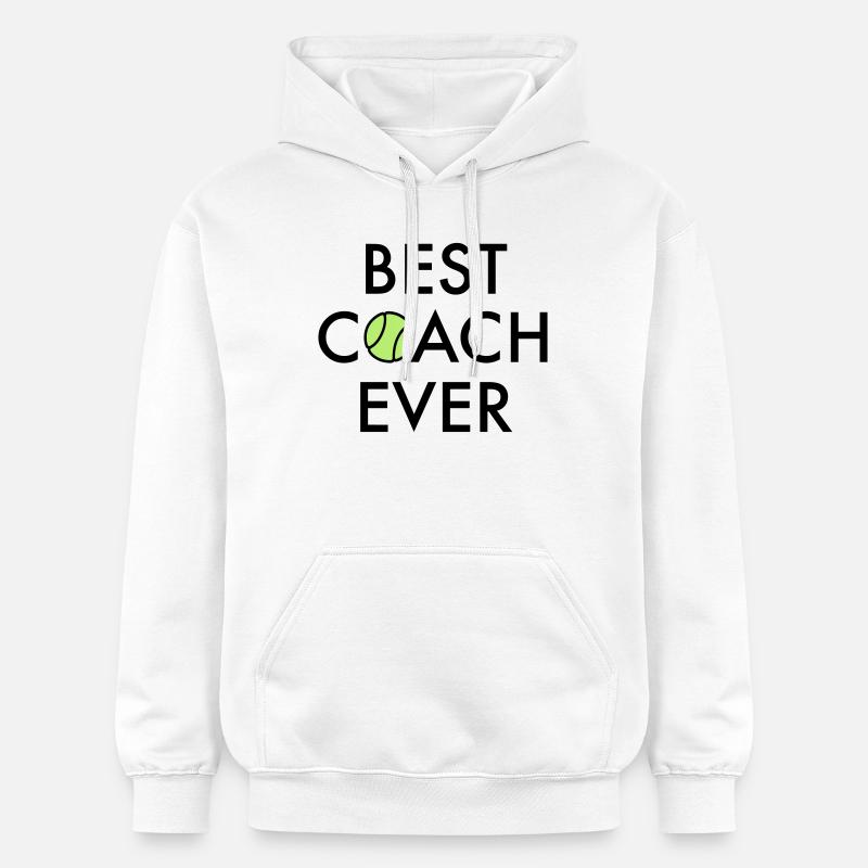 Best coach ever - Gildan Unisex Softstyle® Midweight Hoodie - white