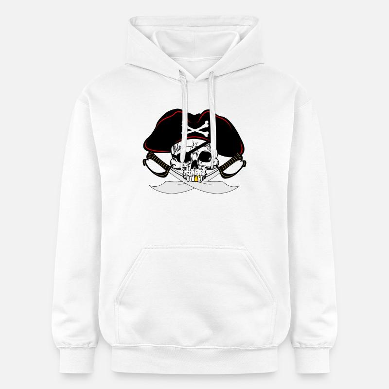 Pirate à la dent d’or - Sweat à capuche Softstyle® Gildan Unisexe - blanc