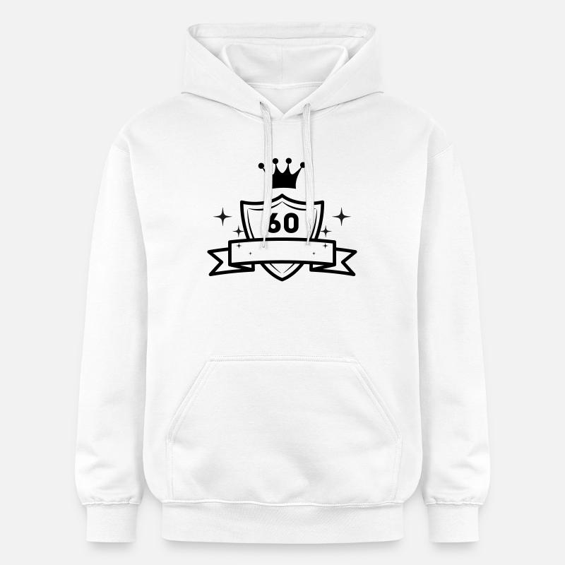 Fête d’anniversaire des 60 ans - Sweat à capuche Softstyle® Gildan Unisexe - blanc