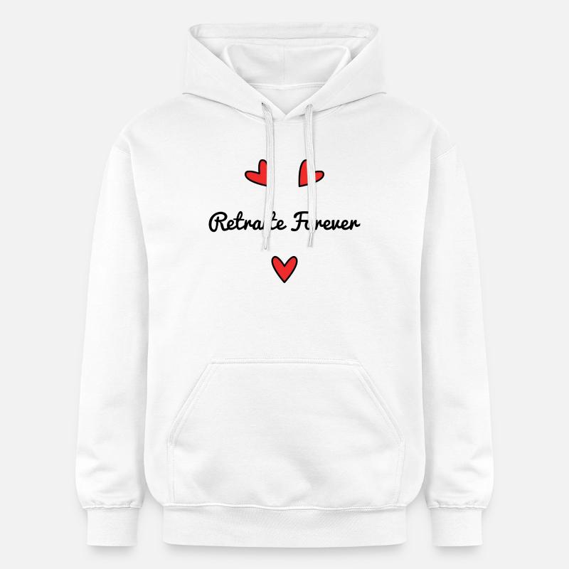 RETRAITE. RETRAITE. RETRAITEE. RETRAITE - Sweat à capuche Softstyle® Gildan Unisexe - blanc