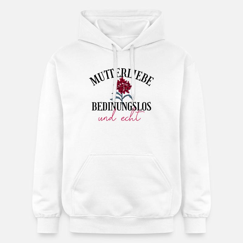 Mutterliebe bedingungslos Geschenk Muttertag - Gildan Unisex Softstyle® Midweight Hoodie - Weiß