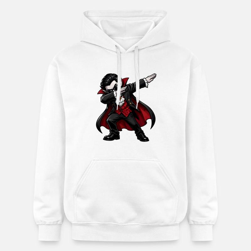 Vampire Dab - Sweat à capuche Softstyle® Gildan Unisexe - blanc