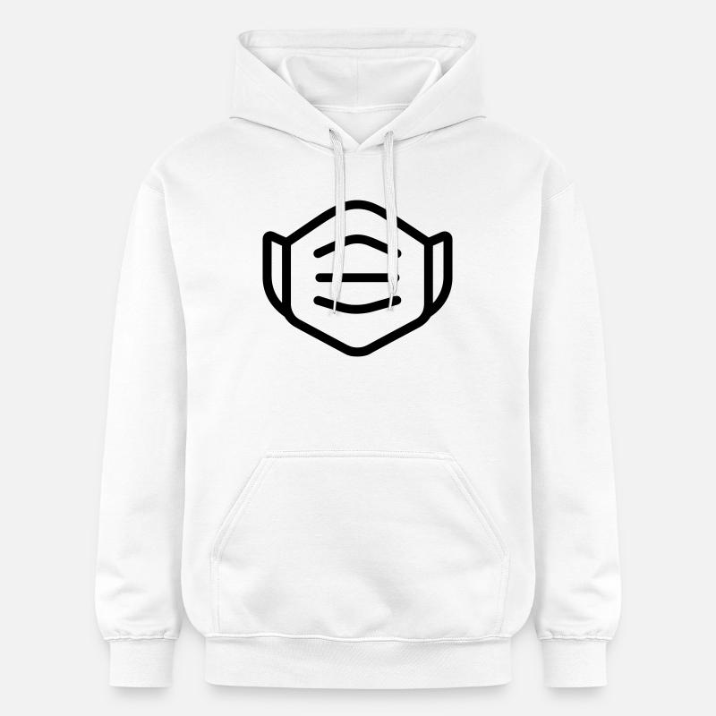 masque - Sweat à capuche Softstyle® Gildan Unisexe - blanc
