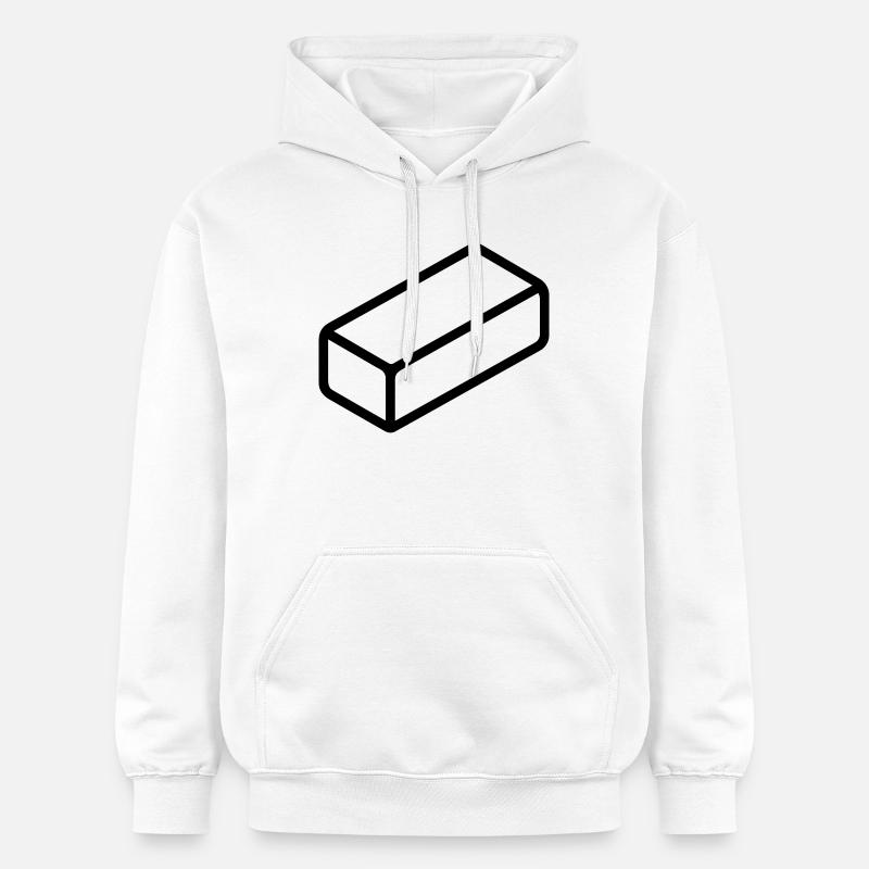 brique - Sweat à capuche Softstyle® Gildan Unisexe - blanc