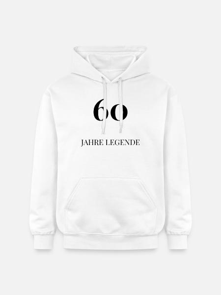 60 Jahre Legende - Gildan Unisex Softstyle® Midweight Hoodie - Weiß