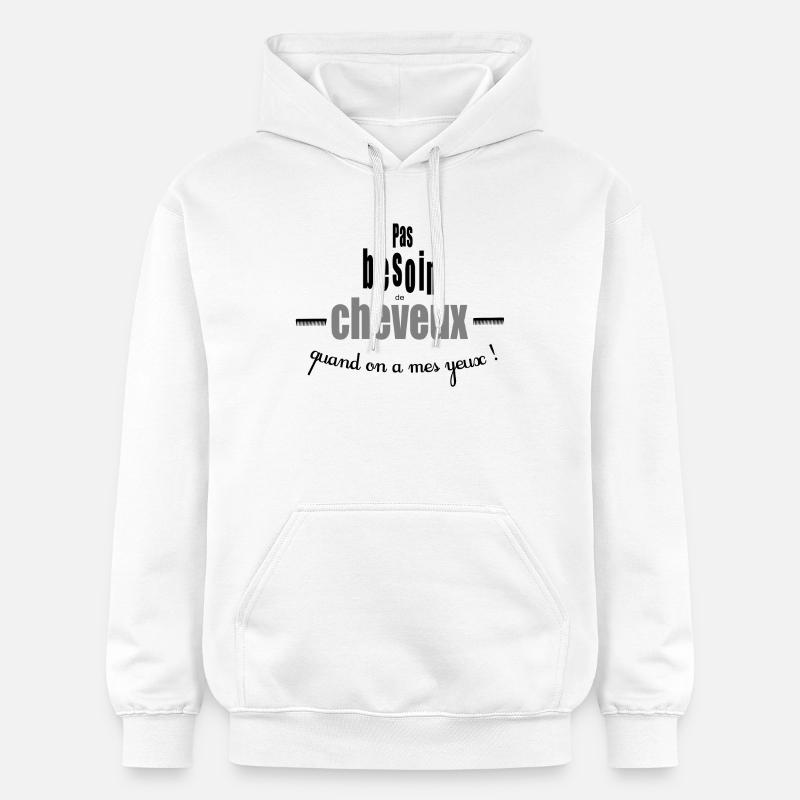 CHEVEUX - Sweat à capuche Softstyle® Gildan Unisexe - blanc