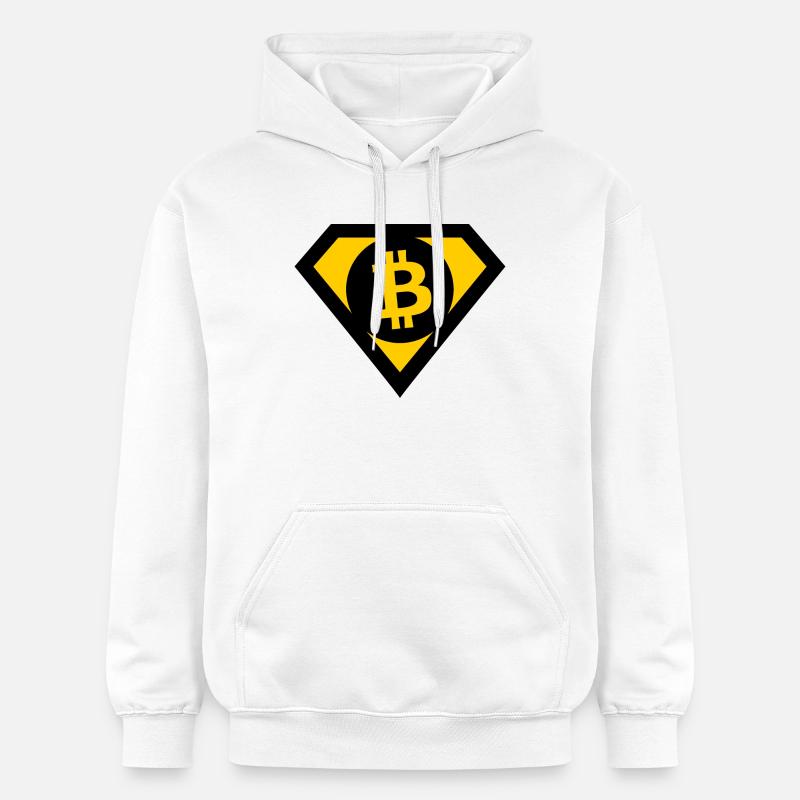 Les héros Bitcoin - Sweat à capuche Softstyle® Gildan Unisexe - blanc