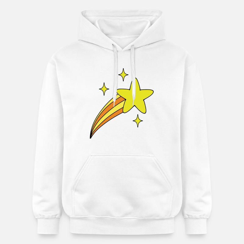 Étoile avec queue - Sweat à capuche Softstyle® Gildan Unisexe - blanc