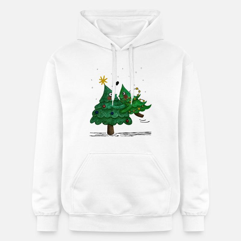 De jolis sapins de Noël - Sweat à capuche Softstyle® Gildan Unisexe - blanc