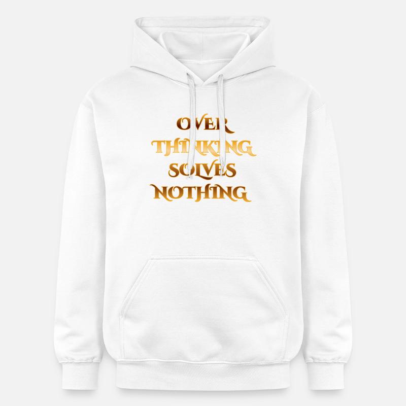 Conception de devis supérieure - Réflexion excessive - Sweat à capuche Softstyle® Gildan Unisexe - blanc