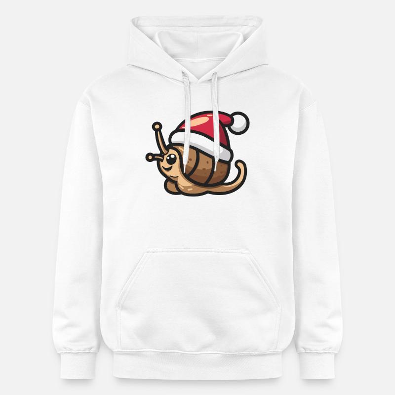 Noël de l’escargot - Sweat à capuche Softstyle® Gildan Unisexe - blanc