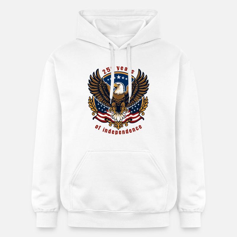 Aigle de la Liberté 250 ans - Sweat à capuche Softstyle® Gildan Unisexe - blanc