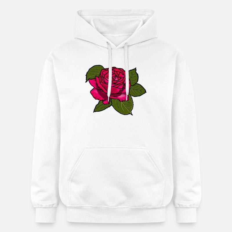 Rose - Sweat à capuche Softstyle® Gildan Unisexe - blanc