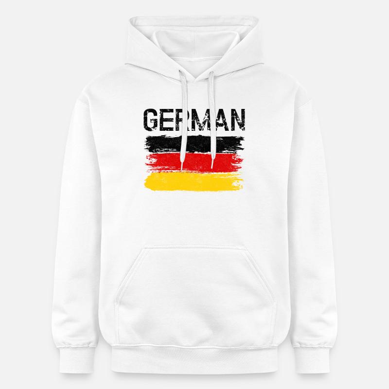 Coup de pinceau du drapeau allemand - Sweat à capuche Softstyle® Gildan Unisexe - blanc
