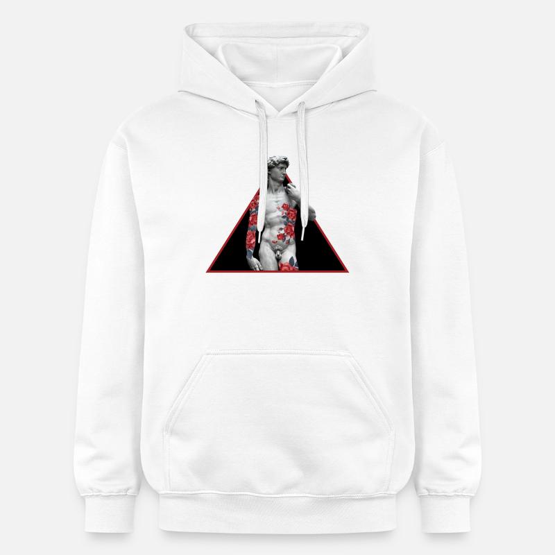 David Rose Tattoo - Sweat à capuche Softstyle® Gildan Unisexe - blanc