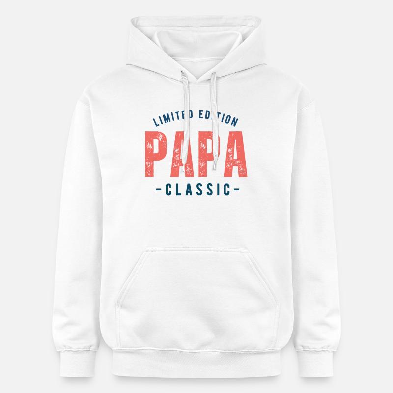 Cadeau 'Limited Edition Papa Classic' - Sweat à capuche Softstyle® Gildan Unisexe - blanc
