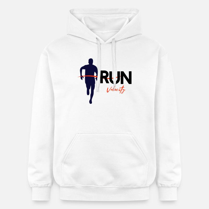 Courir - Sweat à capuche Softstyle® Gildan Unisexe - blanc