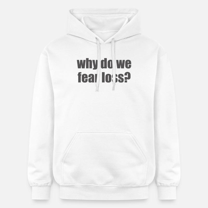 Pourquoi craignons-nous la perte ? - Sweat à capuche Softstyle® Gildan Unisexe - blanc