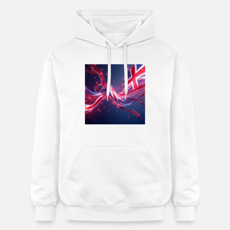 drapeaux_GB2 - Sweat à capuche Softstyle® Gildan Unisexe - blanc