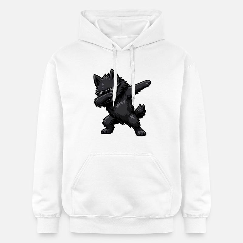 Tabbing Schipperke - Sweat à capuche Softstyle® Gildan Unisexe - blanc