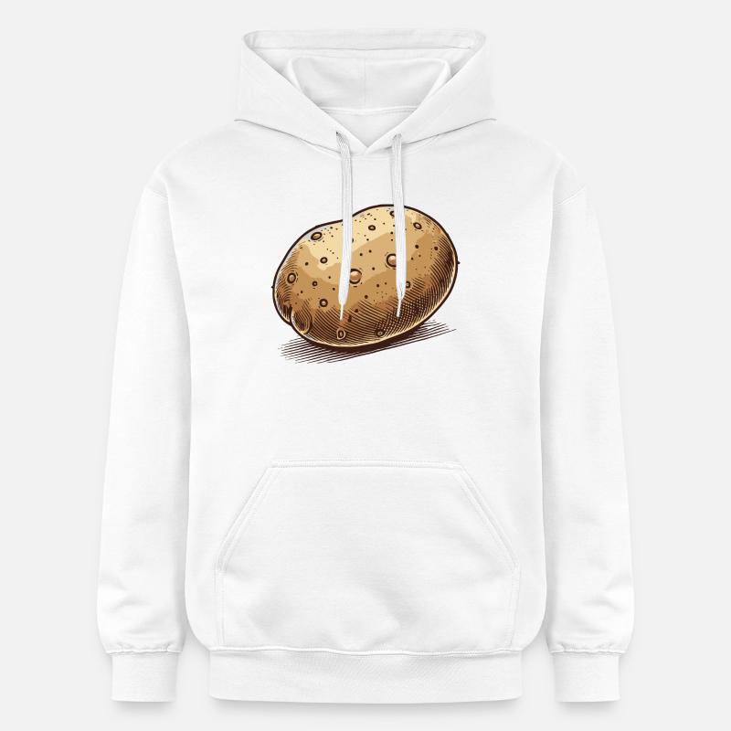 Pomme de terre - Sweat à capuche Softstyle® Gildan Unisexe - blanc