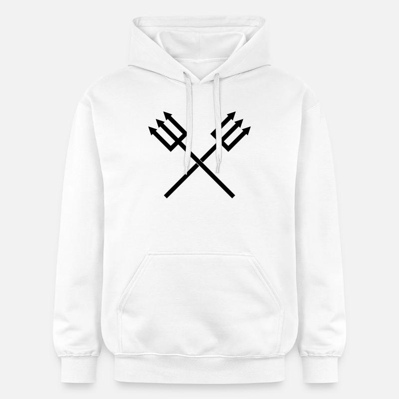 Trident - Sweat à capuche Softstyle® Gildan Unisexe - blanc