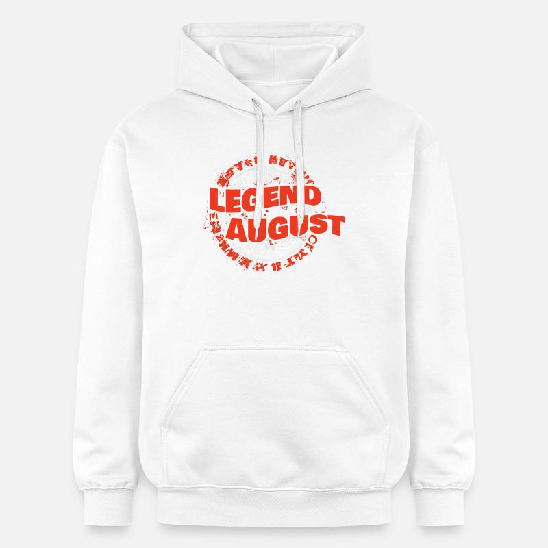 Cadeau pour le mois d’août - Sweat à capuche Softstyle® Gildan Unisexe - blanc