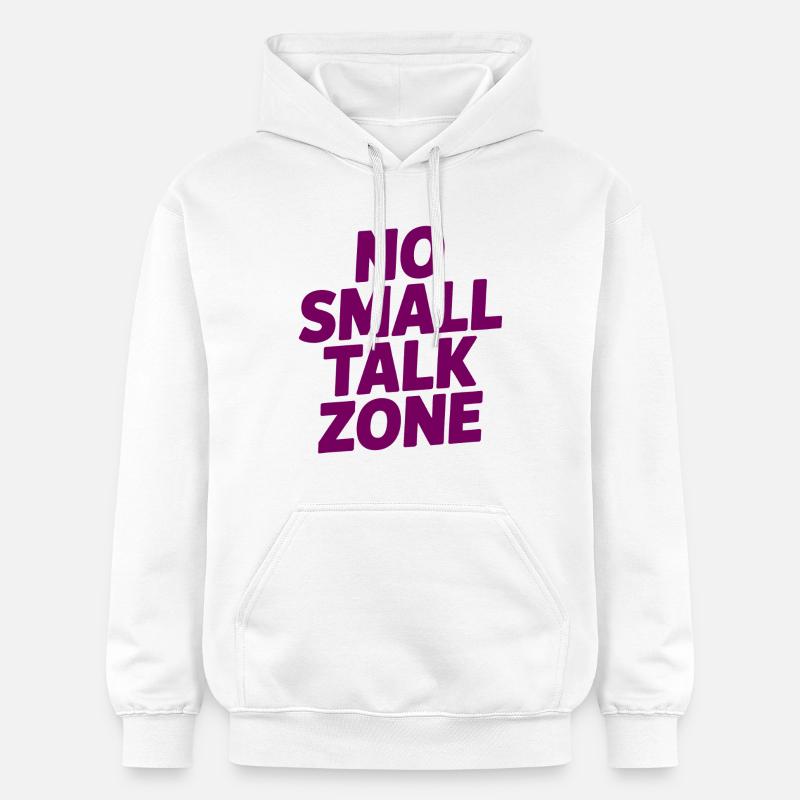 Pas de zone de bavardage - Sweat à capuche Softstyle® Gildan Unisexe - blanc