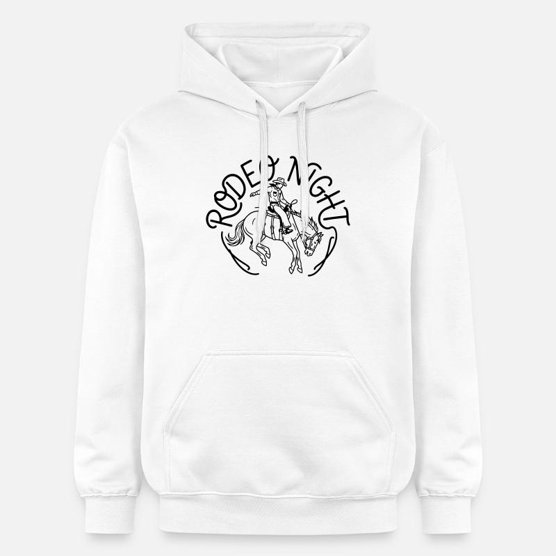 Rodeo - Sweat à capuche Softstyle® Gildan Unisexe - blanc