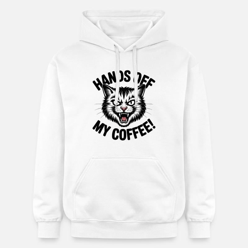 Loin de mon café - Sweat à capuche Softstyle® Gildan Unisexe - blanc