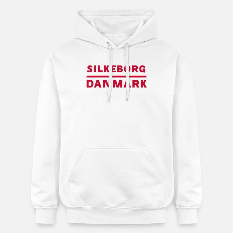 Silkeborg, Danemark - Sweat à capuche Softstyle® Gildan Unisexe - blanc