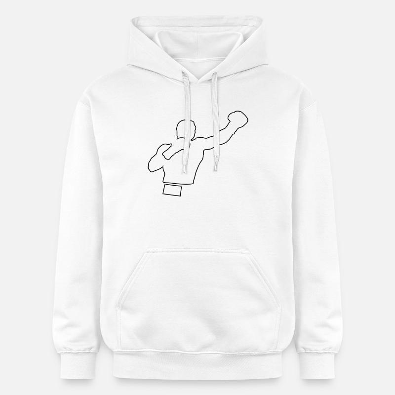 boxing - Sweat à capuche Softstyle® Gildan Unisexe - blanc