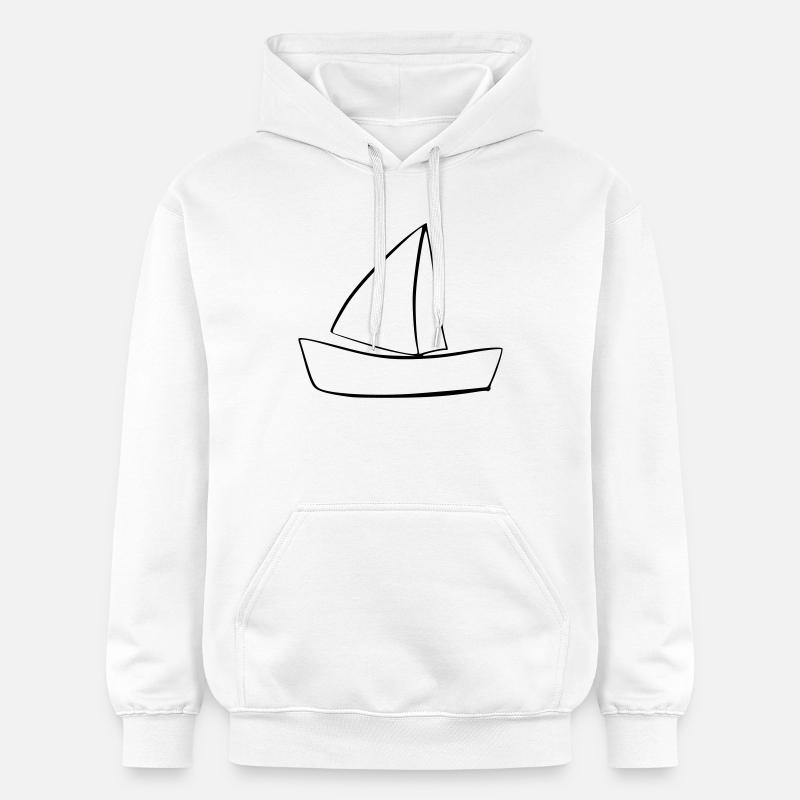 bateau - Sweat à capuche Softstyle® Gildan Unisexe - blanc