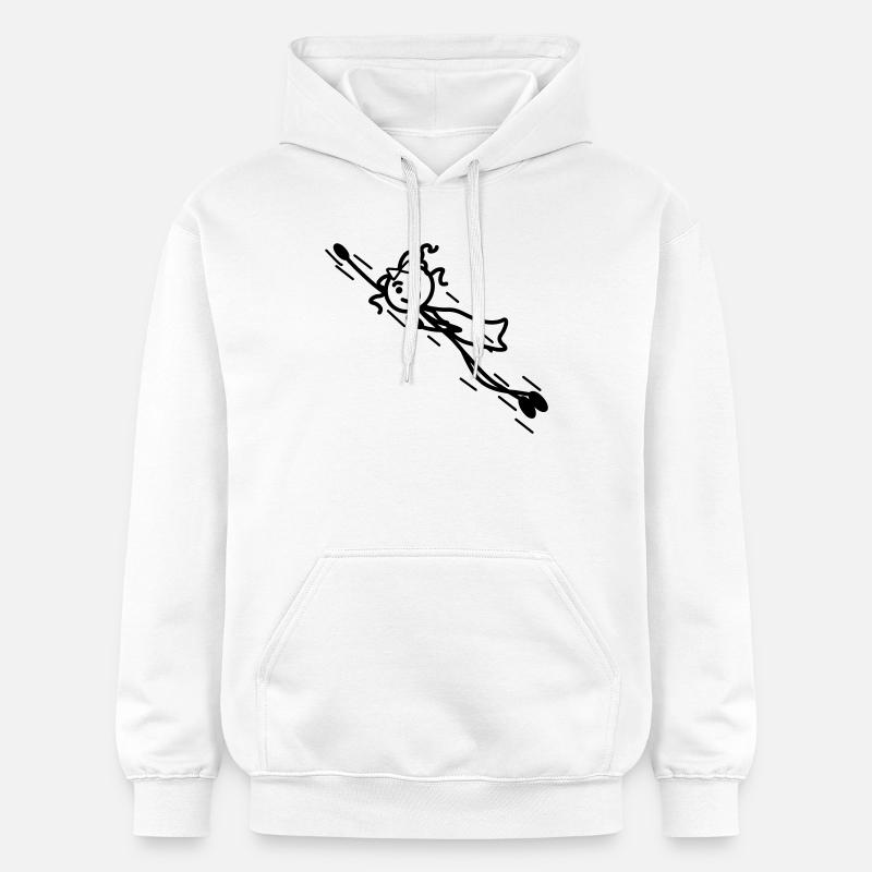 Superwoman vole vite avec cape - Sweat à capuche Softstyle® Gildan Unisexe - blanc