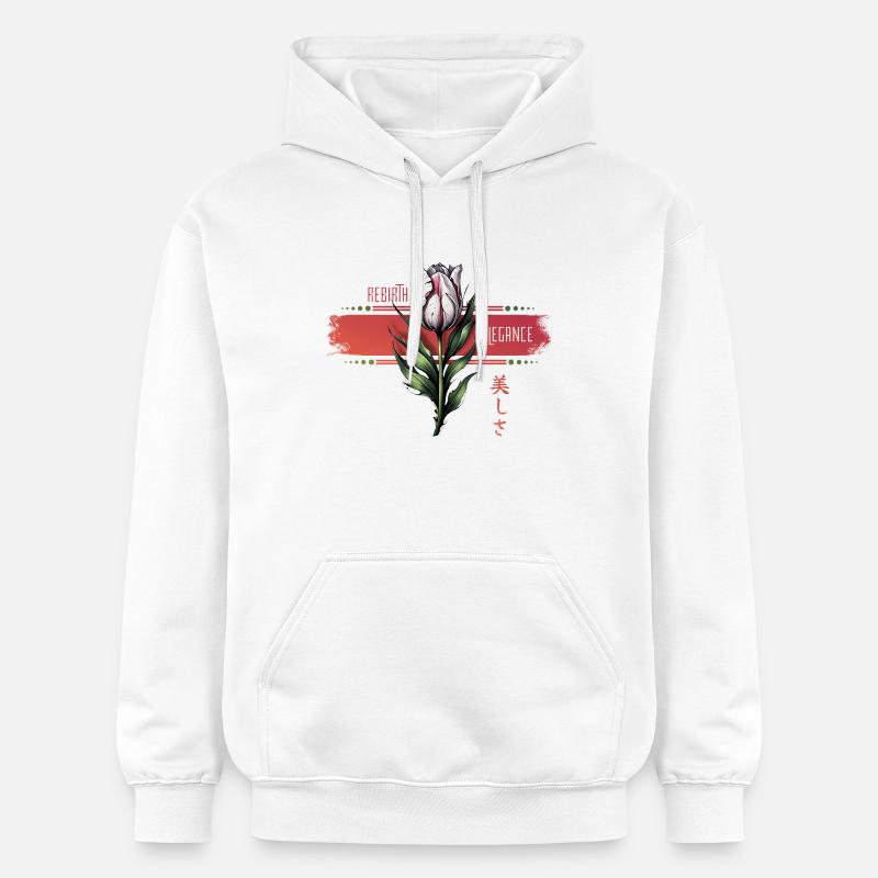 Renaissance de l’art de la tulipe - Sweat à capuche Softstyle® Gildan Unisexe - blanc