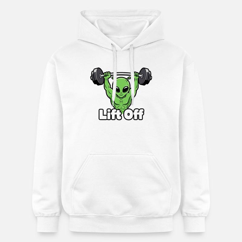 Ascenseur de puissance extraterrestre - Sweat à capuche Softstyle® Gildan Unisexe - blanc