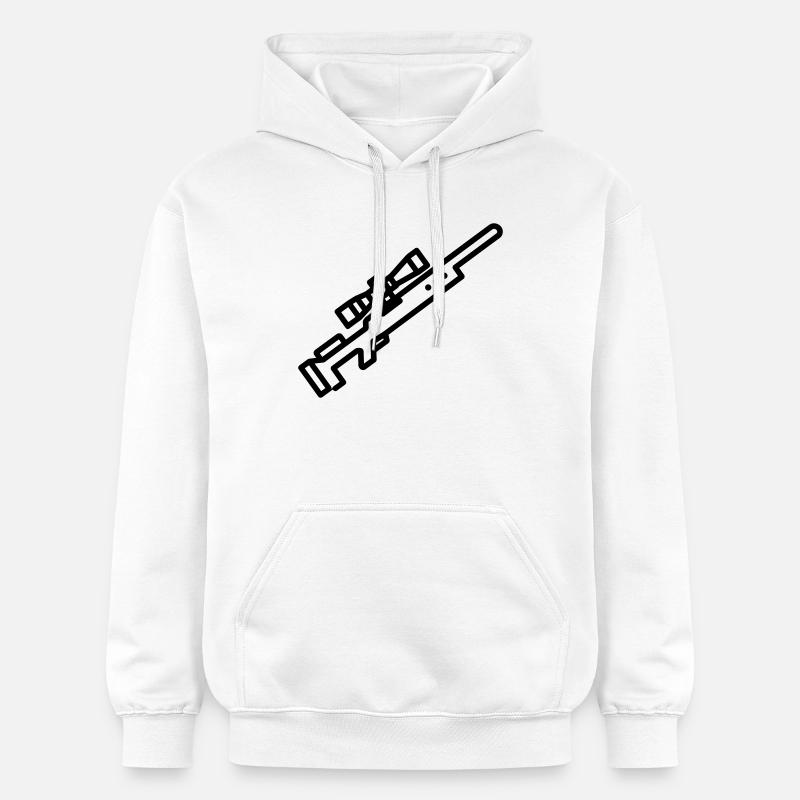 Sniper - Sweat à capuche Softstyle® Gildan Unisexe - blanc