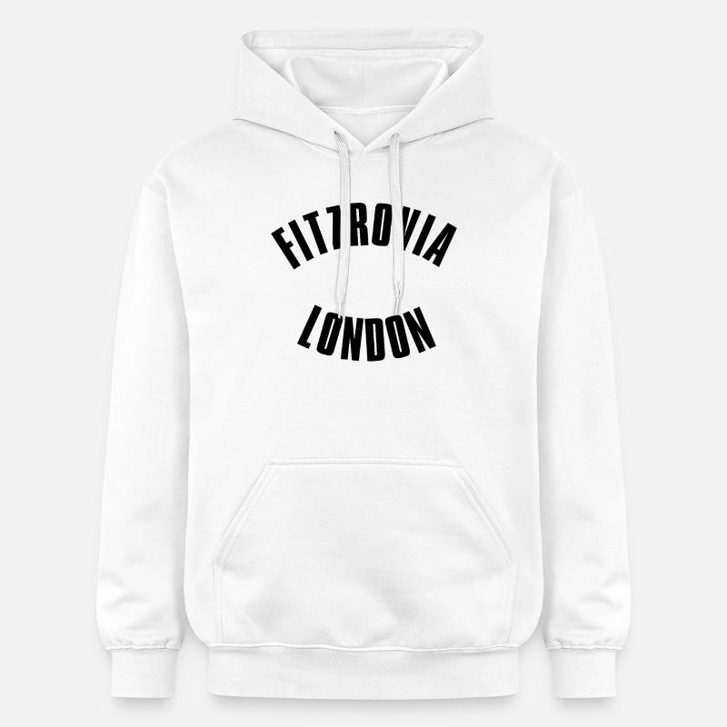 Fitzrovia Londres dans un arc - Sweat à capuche Softstyle® Gildan Unisexe - blanc