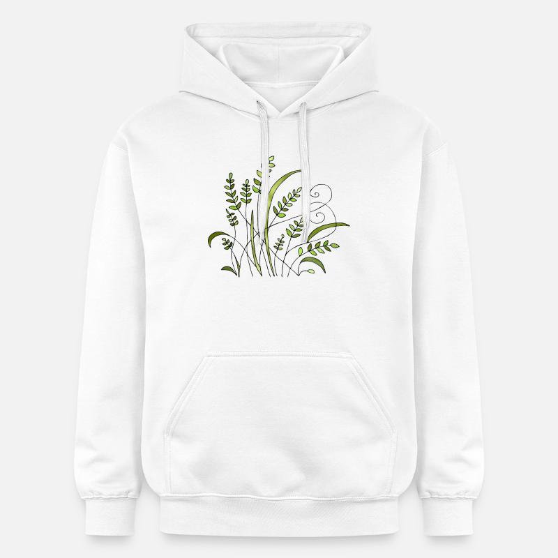 Fleur - Sweat à capuche Softstyle® Gildan Unisexe - blanc