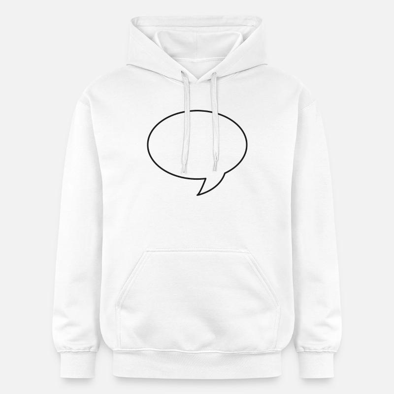 Bulle de discussion - Sweat à capuche Softstyle® Gildan Unisexe - blanc